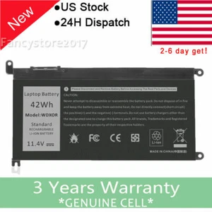 WDX0R WDXOR Laptop Battery 42Wh For Inspiron 15 5567 5568 13 5368 7368 7569 7579 - Picture 1 of 9