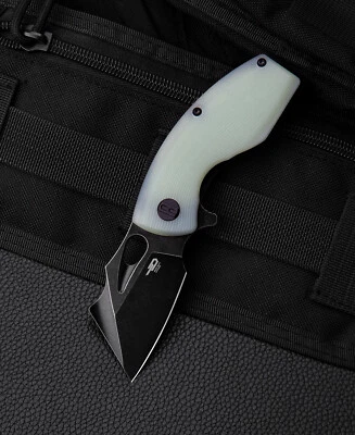 Bestech Lizard Linerlock Folding Knife 2.5" D2 Tool Steel Blade Jade G-10 Handle - Image 1 of 4