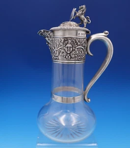 H. Woodward and Co English Victorian Sterling Claret Wine Decanter Pitcher #7524 - Picture 1 of 14