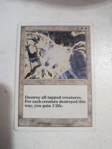 Magic the Gathering Righteous Fury - Starter 1999 - 23/173 Rare - LP/MP Wrath - Picture 1 of 16