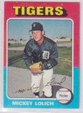Mickey Lolich 1975 Topps #245 Detroit Tigers EX {0308