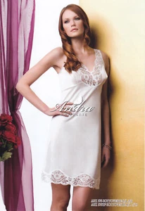Damen Unterkleid schulterfrei mit BH und Spitzeneinsätzen ANDRA Art 575 - Bild 1 von 2