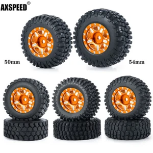 1:24 RC Rock Crawler Aluminum Beadlock Wheel Rims for Axial SCX24 90081 AXI00006 - Picture 1 of 19