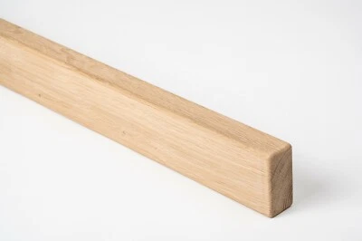 LIGNAU Handlauf Treppengeländer Wandhandlauf Pfoste Eiche Massiv DL 4x8cm rechteckig