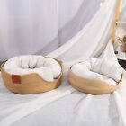 Poduszka dla zwierząt domowych łóżko ręcznie tkane miękkie ciepłe oddychające przenośne okrągłe kot szczeniak ♡