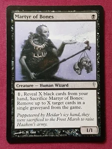 Magic The Gathering COLDSNAP MARTYR OF BONES black card MTG - Picture 1 of 2