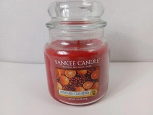 Yankee Candle Mandarin Cranberry 14.5 oz Jar 1 Wick Classic Label - Retired NEW - Picture 1 of 5