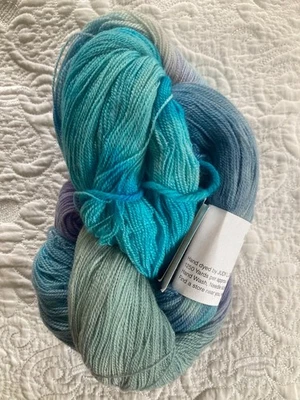 Interlacements SPIDER WEB Hand Dyed Merino Wool Yarn ~Color 203P Submarine Blue - Image 1 of 4