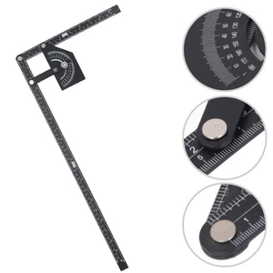 Aluminum Alloy Protractor DIY Measuring Ruler Clear And Accurate Scales - Picture 1 of 10