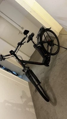 E Bike 28 Zoll Tretwerk Aurora Elektrofahrrad Damenrad 468 Wh Cityrad schwarz - Bild 1 von 4