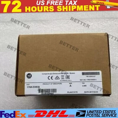 Sealed AB 1768-EWEB SER A Compactlogix Enhanced Web Server Module US Free Tax - Image 1 of 4