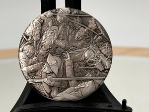 Warfare Hussars Coin 2 oz Solid Silver Collector Boxed Certificate - Picture 1 of 22
