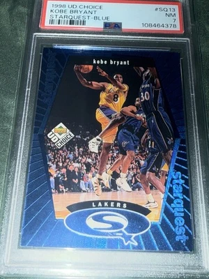 KOBE BRYANT NM PSA 7 1998-99 UD CHOICE BLUE STARQUEST #SQ13 - Image 1 of 4