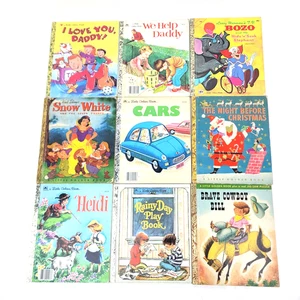 Lot of LITTLE GOLDEN BOOK CHILDRENS Mixed Lot Vintage 9 Books (1948-1999) - Picture 1 of 24