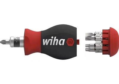 Wiha 43613 Magnetic SoftFinish Stubby Screwdriver with Bit Magazine - Image 1 of 4