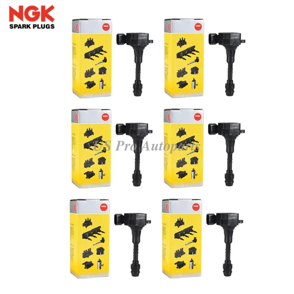 6 pcs OEM NGK Ignition Coil For Nissan Altima 3.5L 2002-2006 INFINITI G35 03-07 - Image 1 of 4