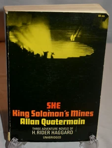 3 Adventure Novels - H Rider Haggard She, King Solomons Mines, Allan Quatermain - Imagen 1 de 6