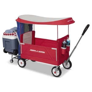 Vagón Plegable 3 en 1 Tailgater con Toldo UV - Rojo, Portátil y Versátil - Imagen 1 de 12