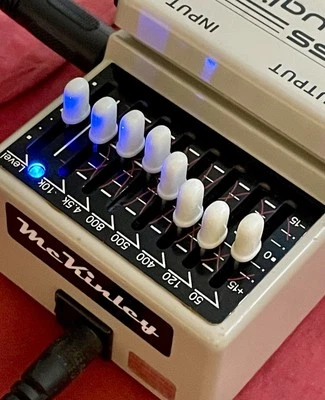 BOSS GEB-7 PRO by SME w Blue LED Bass Equalizer EQ Guitar Effects Pedal McKinley - Image 1 of 4