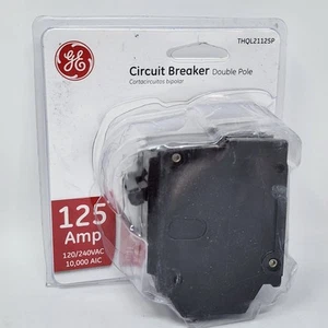 GE THQL21125P 125A Breaker 120V 240V 2P 1PH 10KA (UNTESTED) - Picture 1 of 12