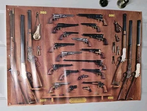 Rare Guns Collections Aldo Uberti & C. 38.5 X 26.5" Poster - Picture 1 of 9