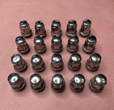雪佛兰 Corvette C6 C7 M12 x 1.5 凸耳螺母抛光原始设备制造商 09595203 20 件套 — 第 1/4 张图片