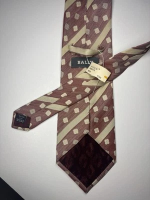Corbata vintage Bally Deadstock nueva con etiquetas (nueva con etiquetas) 100 % seda Foto 1 de 4