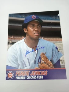 Fergie Jenkins Signed 8x10 Print Pitcher Chicago Cubs #31 - Picture 1 of 2