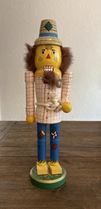 Vintage The Wizard Of Oz Scarecrow Hand Painted Wooden Nutcracker 14” Christmas - Picture 1 of 7