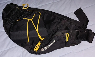 IQ Pearl Izumi Feedzone Water Bottle Holder - Waist Fanny Pack - Black w/Yellow - Image 1 of 4