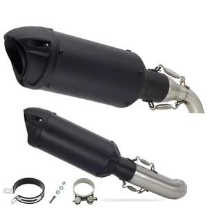 KTM 390 Adventure Exhaust Black Slip On Silencer Link Pipe 2020-2024 - Picture 1 of 5