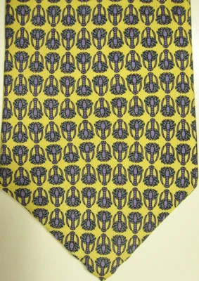 NUEVA CORBATA DE SEDA $95 Peter Blair oro amarillo con langostas moradas EE. UU. Foto 1 de 4