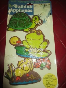 Paquete DE COLECCIÓN de 12 Apliques de Bañera RAVE - RANAS TORTUGAS PATOS - AÑOS 60 - Imagen 1 de 3