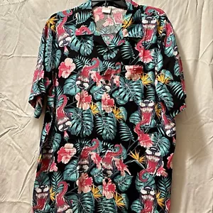 Camisa Hawaiana Venom Marvel Abotonada Para Hombre Grande Sedosa Negra Fuerte Genial Nueva - Imagen 1 de 7