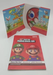 New Super Mario Bros. Nintendo Wii, 2009 mit Handbuch getestet sauber - Bild 1 von 4