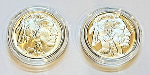 2001 American Buffalo Commemorative Proof & Uncirculated 2-Coin Silver $1.00 Set - Picture 1 of 5