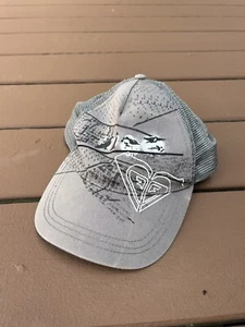 Roxy Adjustable Hat In Med. Gray W/ Vented Back And Logo On Front With Graphic - Picture 1 of 7