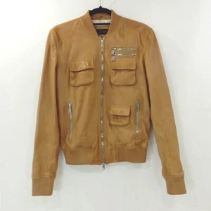 Dsquared2 Leather Jacket S71Am0363 2012S/S Domestic Lamb Size 44 F108 - Picture 1 of 12