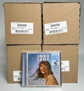 LOT of 100 1989 Taylor's Version Crystal Skies Blue Ed. CD Taylor Swift w Poster - Picture 1 of 7