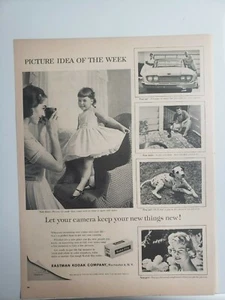 Vintage 1960 Kodak C 127 Film Print Ad Ephemera Wall Art Decor - Picture 1 of 1