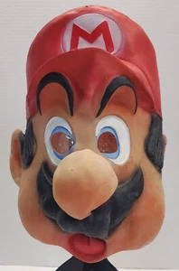Máscara de Halloween de látex Nintendo Super Mario 1992 TM MC & Co. de colección con licencia difícil de encontrar - Imagen 1 de 7