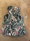 Sleeveless Floral Shirt Women's M - Old Navy - New w/ Tags