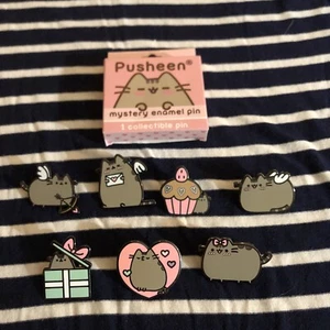 Pusheen 7er Set Mystery Emaille Pins Valentinstag. - Bild 1 von 4