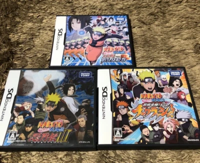 Lot 3 Naruto Ninja Destiny 3 Kage Bunshin Shin Rumble set Nintendo DS Japan Ver. - Image 1 of 4