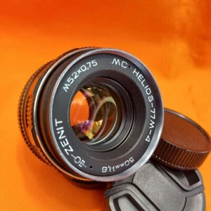 Valadai! MC Helios 77M-4 50mm f/1.8 Lens M42 Mount #91185197 + Two Caps - Picture 1 of 21