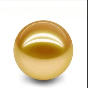 10-11mm naturale mare del sud vero oro perfetto tondo perla sfusa non forata - Foto 1 di 1