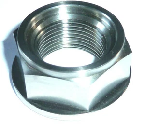 Yamaha MT-10 2016-2024 REAR AXLE SPINDLE FLANGED NUT TITANIUM RACE SPEC GRADE 5 - Picture 1 of 12