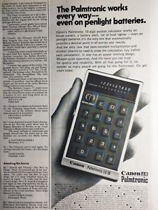 CANON vintage pocket calculator Print Ad  !!