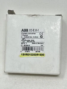 1 new ABB CC-E I/I-1 Current Converter, 1 Channel, 0-20mA, #1SVR010200R1600 - Picture 1 of 3
