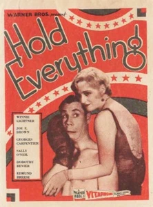 Hold Everything Movie Herald from the 1930 Movie Joe E. Brown - Picture 1 of 3